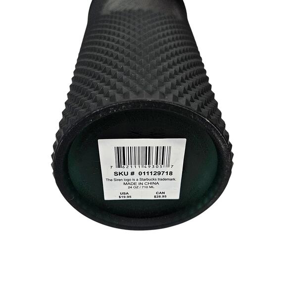 Starbucks 2022 Dark Green Soft Touch Matte Studded Venti 24 OZ Tumbler New - Picture 3 of 5